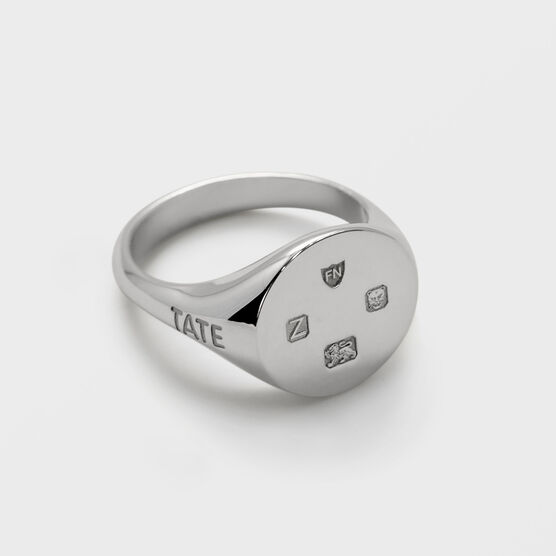 Tate silver signet ring